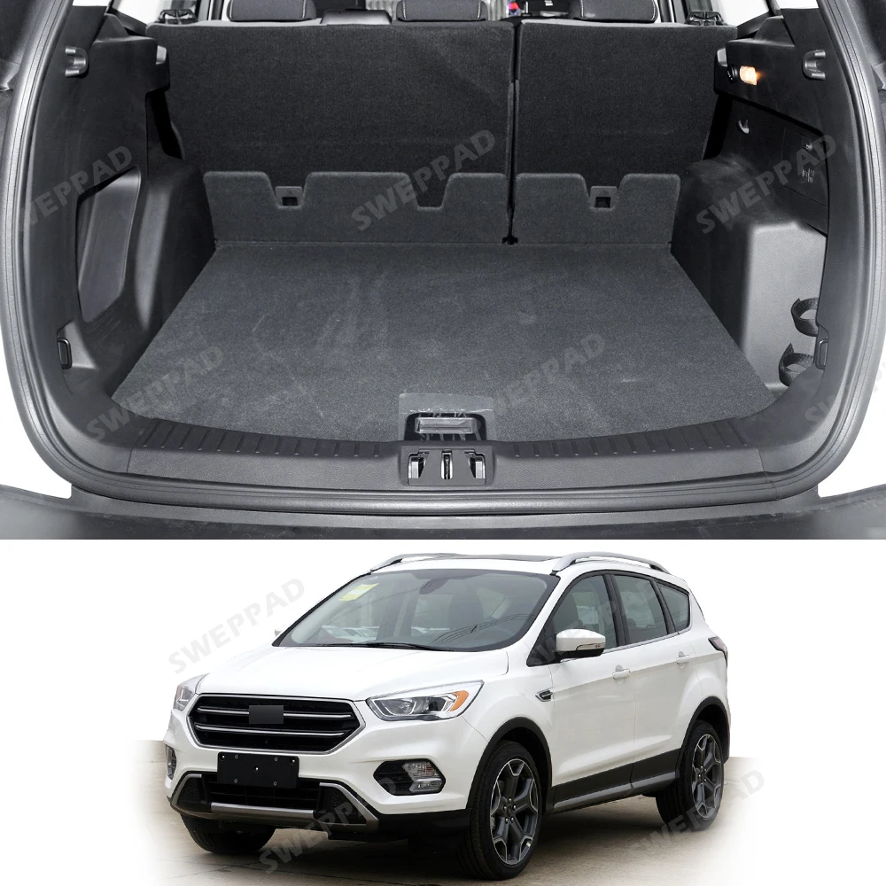 

Cargo Liner For Ford Kuga 2013-2019 Accessories All Weather Trunk Mat Carpet with Backrest Protectors Cargo Mat 18 17 16 15 14
