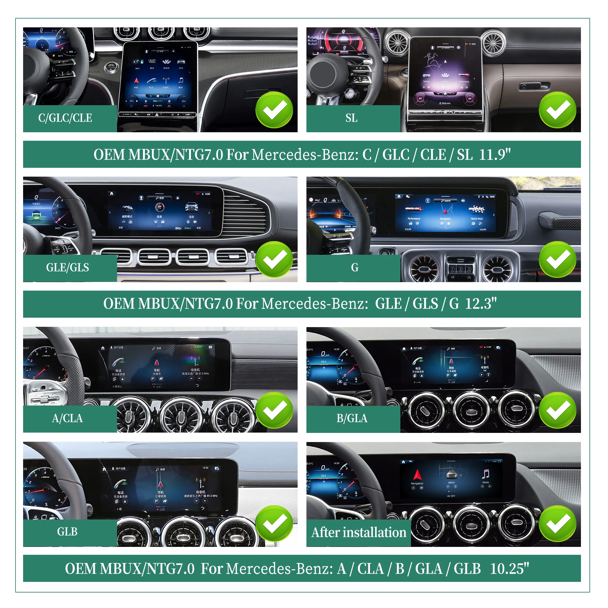 

Wit-up for 3in1 CarPlay AI Box for Mercedes W177 V177 A-Class MBUX Android Auto Full Screen Mirror Android to 10.25 Touch Screen