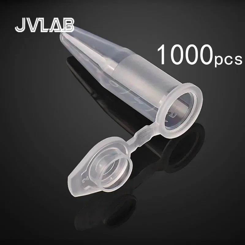 

Microcentrifuge Tubes With Snap Cap 0.2/0.5/1.5ml 1000pcs Polypropylene Graduated Not Sterilized Clear Plastic Small Vials