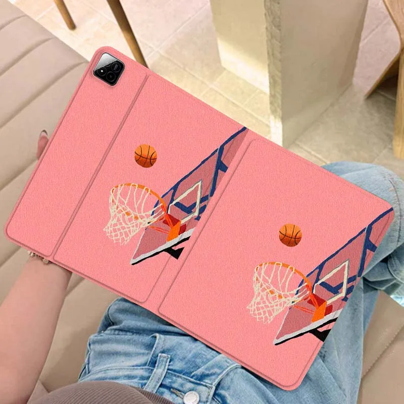 

Cartoon Basketball Hoop Image Tablet Case For Xiaomi Redmi Pad 2 7 8 6 6S 5 4 SE Pro 8.8 11 8.7 11.2 12.4 Ultra Plus Max