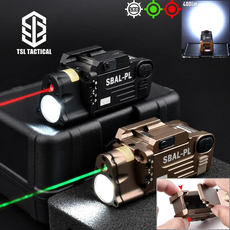 

Softair Tactical SBAL PL Pistol Flashlight Laser indicator Red Dot Green Laser Pointer Handgun Scout Lamp Airsoft Weapon Light