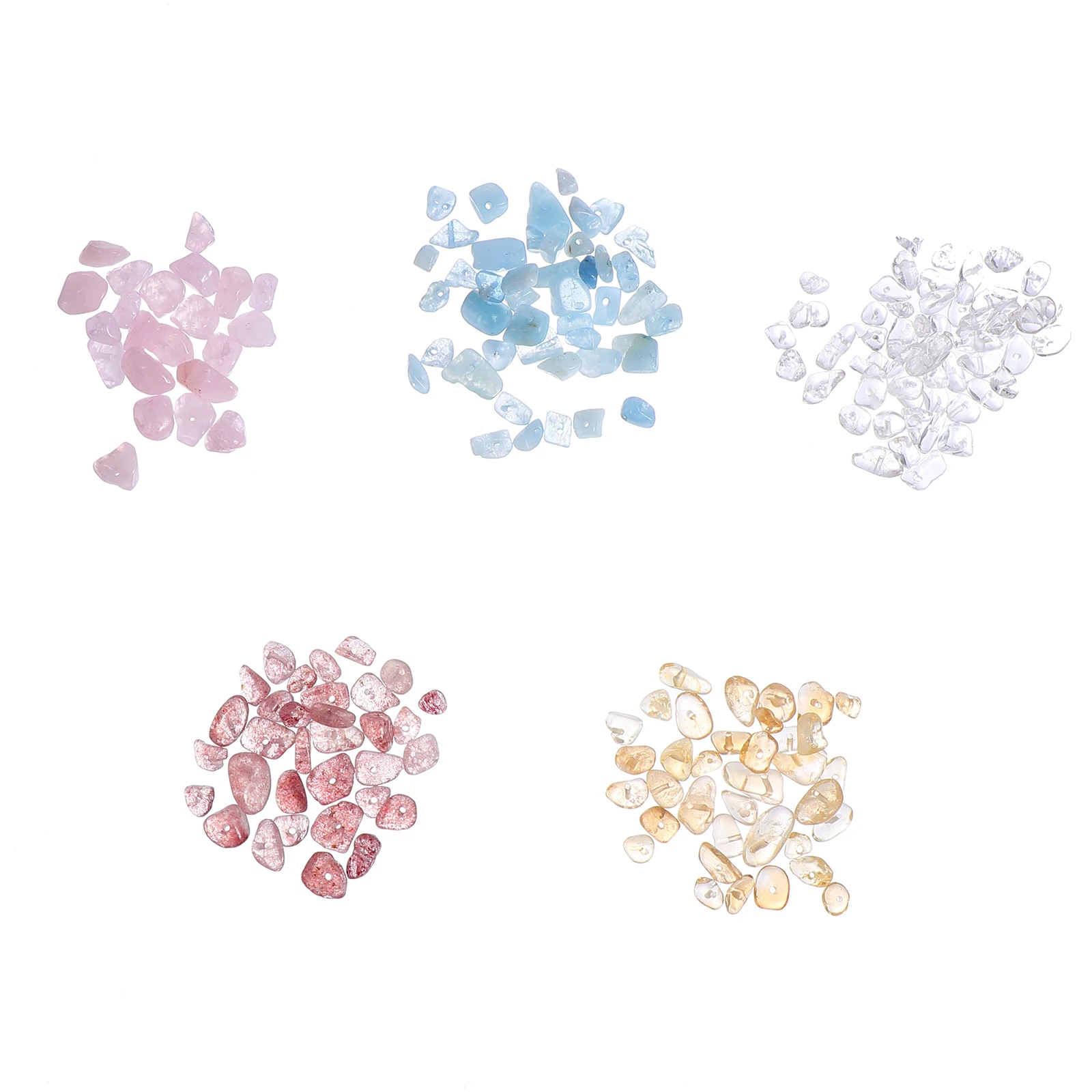 

110 шт., хрустальный гравий, бусины из натурального камня, материал для изготовления ювелирных изделий, гладкие чипсы, стеклянный блеск, аксессуар «сделай сам», браслет