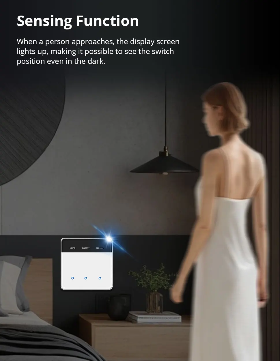 Zemismart Matter WIFi EU DIY Namensschalter mit Bildschirmunterstützung Homekit Google Home Smartthings Home Assistant Control – Detail 7