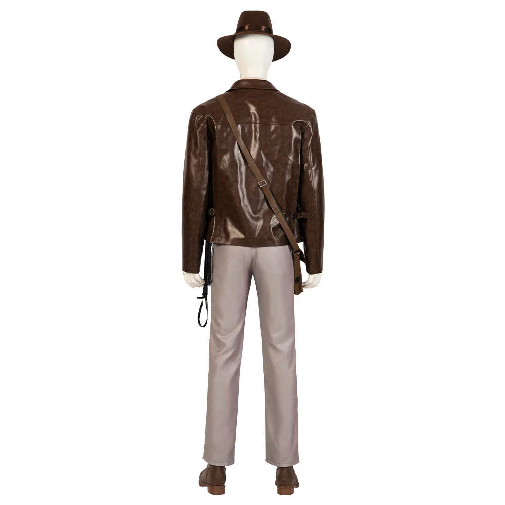 The Dial of Destiny Indiana Jones Cosplay Custome Jones Halloween Costume Sets for Men Brown Jackets with Pants Carnival Sets