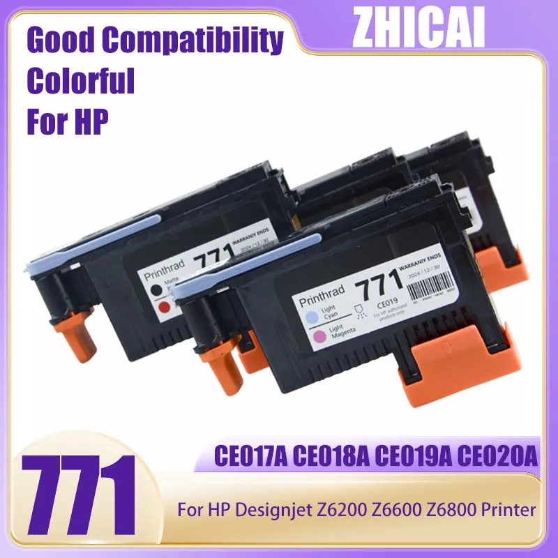 For HP 771 DesignJet Printhead For HP 771 For HP Designjet Z6200 Z6600 Z6800 Printer Head CE017A CE018A CE019A CE020A