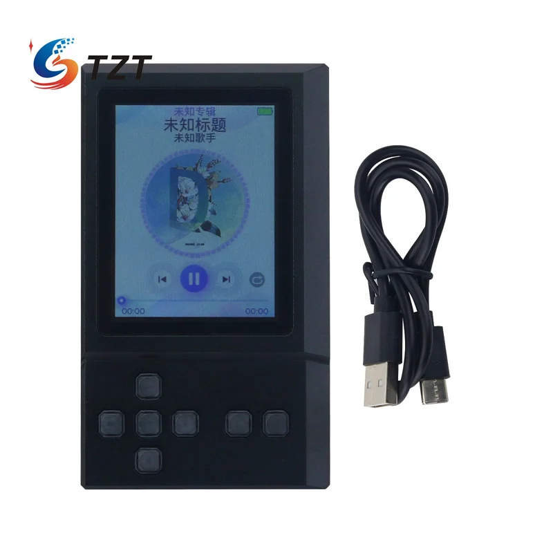 

TZT Z5C Портативный цифровой проигрыватель без потерь DSD ES9039Q2M + OPA1642 Музыкальный HiFi Bluetooth5.4 2,4G и 5G Wi-Fi аудиоплеер