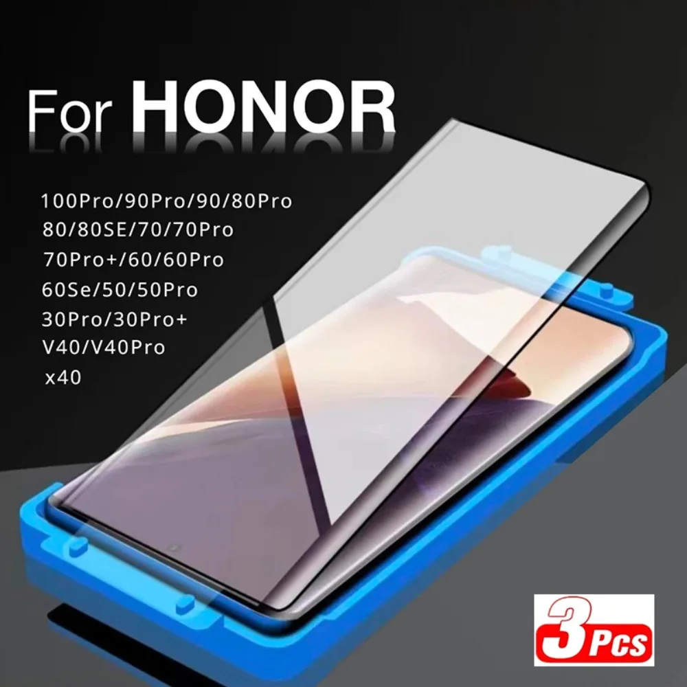 3 piezas de película cerámica para Honor 500 400 Pro 300 Ultra 90 100 200 Pro 50 60 SE 70 Pro+ X70 X60i X60 Pro X9c X9b X9a Protector de pantalla