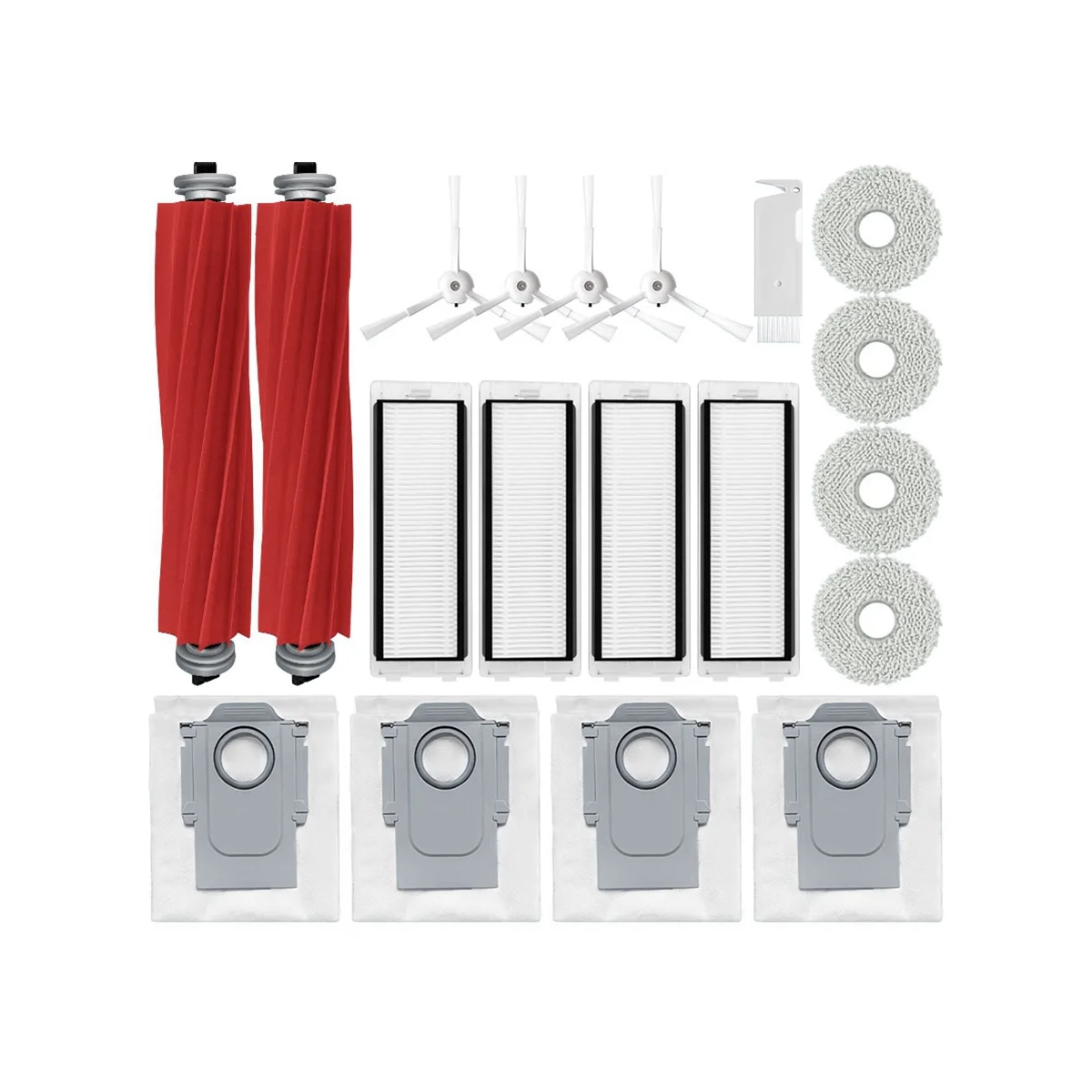 Robô Vacuum Spare Acessórios, Escova Lateral Principal, Filtro Hepa, Mop Pano, Saco De Pó, Roborock Q Revo, P10, A7400RR