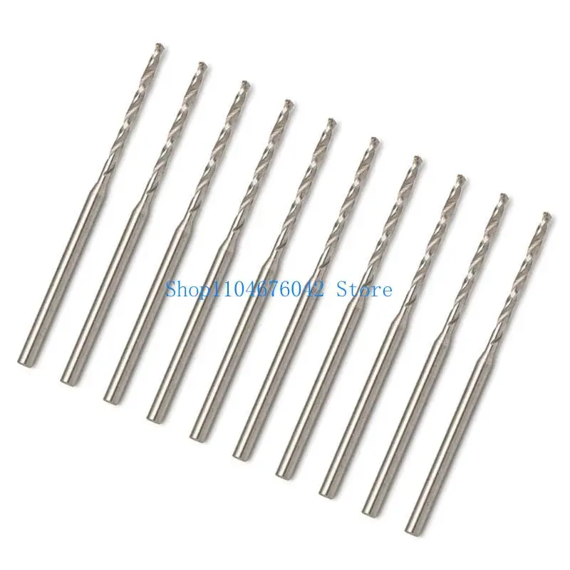 652F 10Pcs Reliable Mini Twist Drill Bits Set for Fine Detail Work in Art and Design