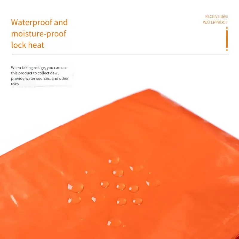 خيمة مثلثة محمولة من طبقة واحدة من الألومنيوم - مأوى نوم حراري مؤقت بسيط لتخفيف الكوارث في الهواء الطلق/التخييم #4