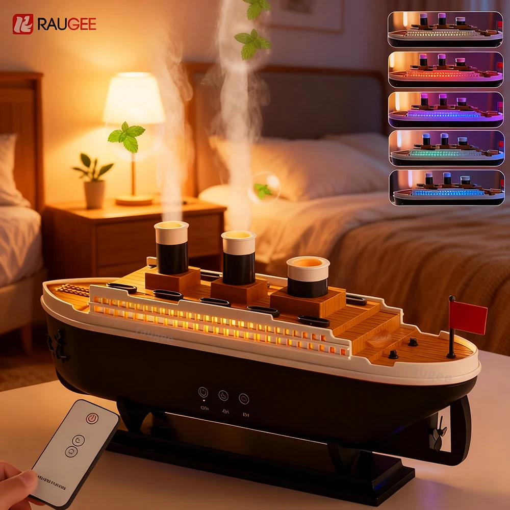 

Модель корабля Титаника, увлажнитель воздуха, ароматический диффузор эфирного масла, медуза, кольцо дыма, ароматический увлажнитель с дистанционным управлением