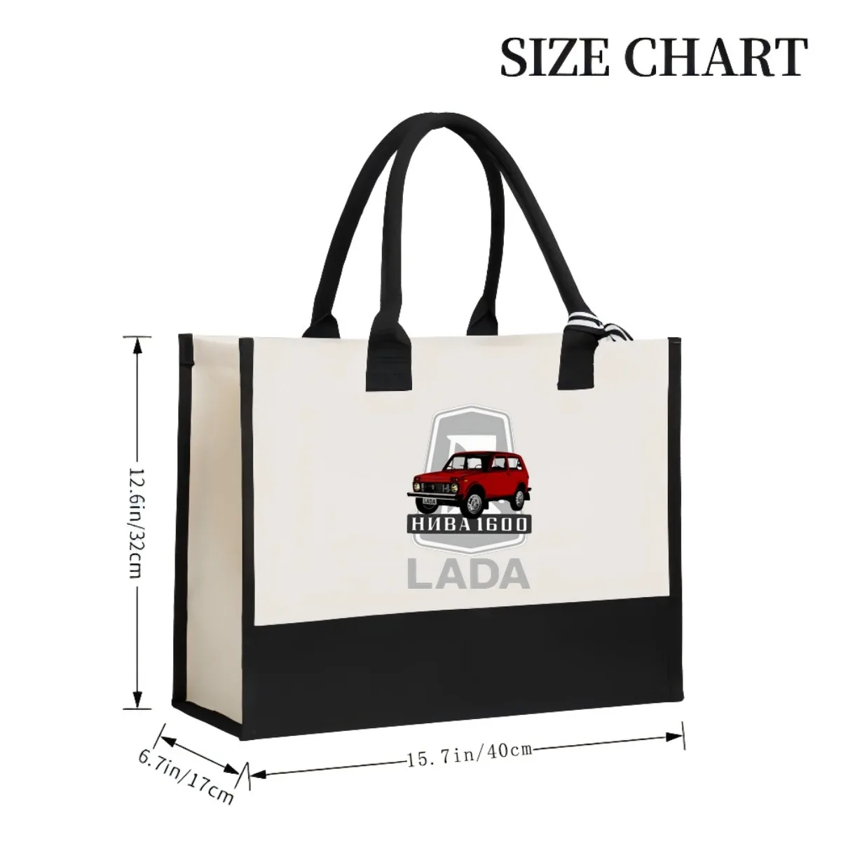LADA HNAB1600 2026 وصول جديد موضة عملية واسعة قابلة لإعادة الاستخدام حمل حقيبة نمط طباعة 2 لهجة الثقيلة حقيبة كتف كبيرة f
