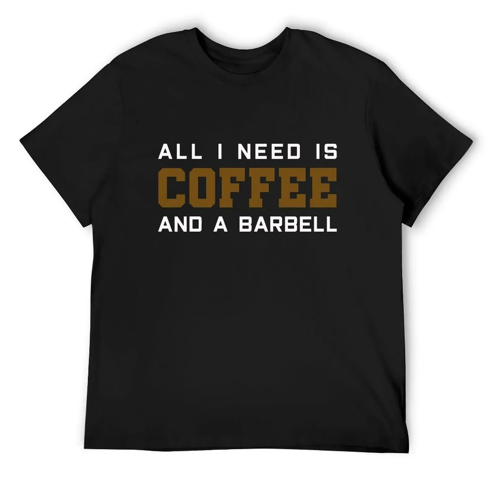 

Coffee Training Fitness T-Shirt gifts for boyfriend anime stuff Funny t-shirt Men's clothing