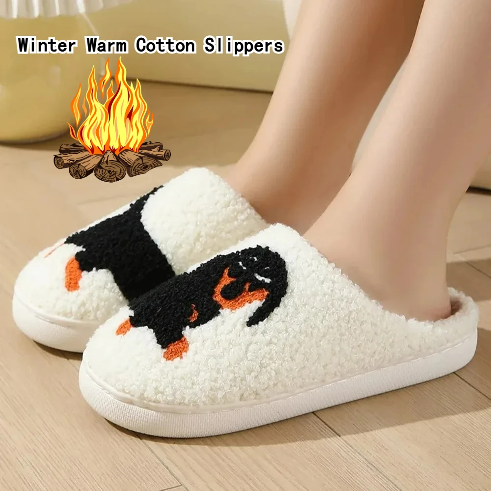 

Домашняя напольная обувь, хлопковые тапочки для женщин и мужчин, легкие зимние домашние теплые шлепанцы
