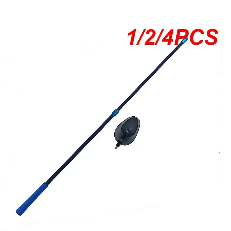 1/2/4PCS 88cm Baiting Throwing Spoon With Handle Metal Throw Stick Carp Fishing Fish Bait Tackle Tool Adjustable For Fishing