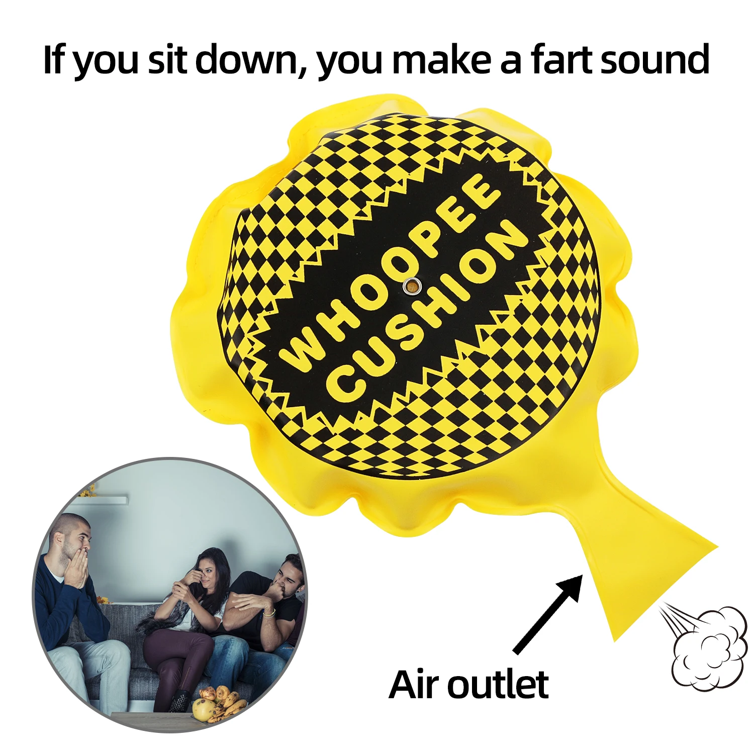 New and unique prank fart bag (randomly colored), suitable for prank friends to play with while entertaining,a prank fartpad toy