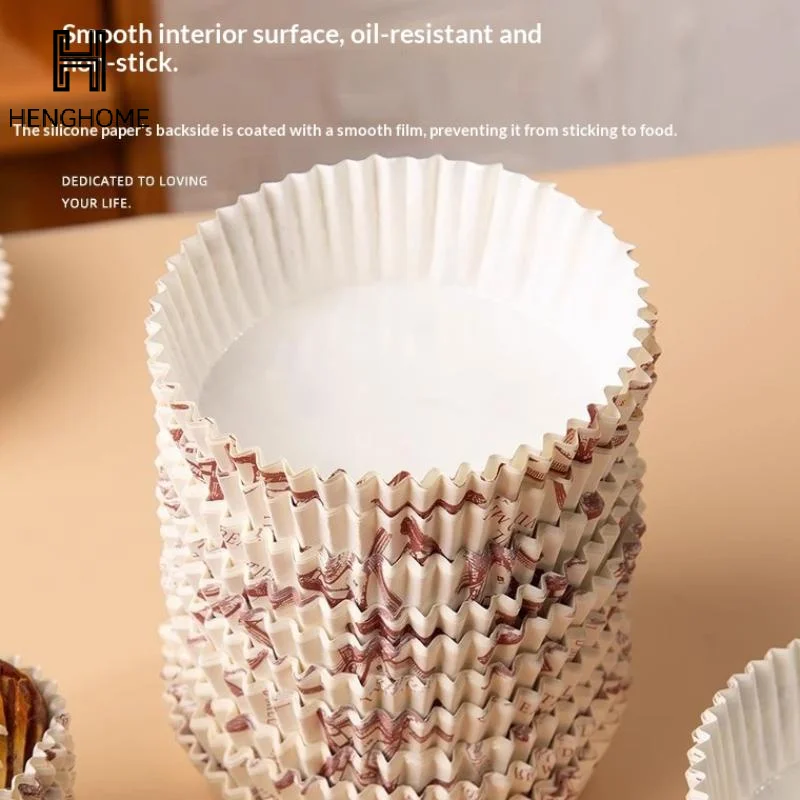 50pcs High Temperature Resistant Round Boat Shaped Windmill Paper Baking Trays For Bread Pineapple Bun Hot Dog Cupcake