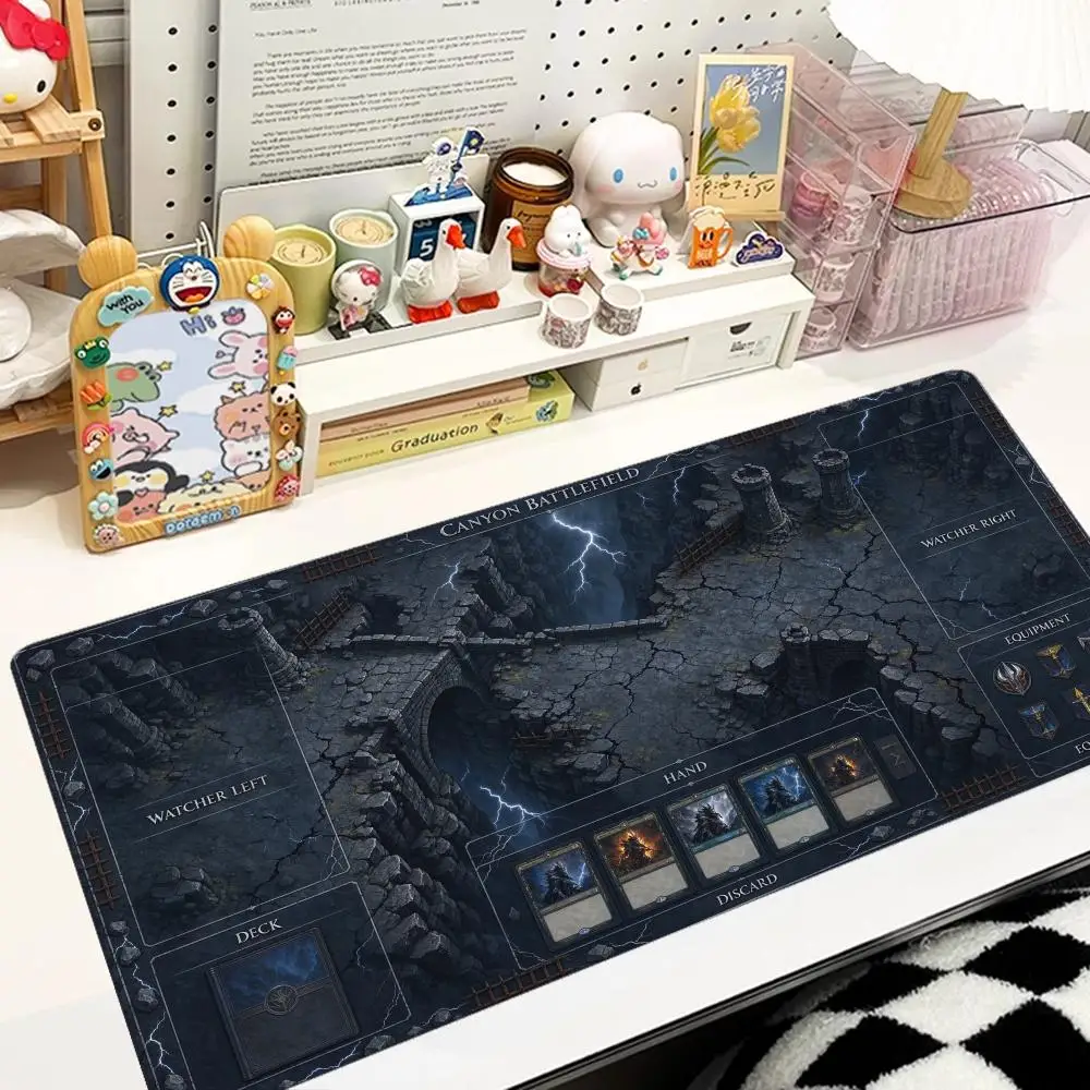 Lightning Ruins Battlefield Desk Mat Smooth Glide For Action Gaming Room Use