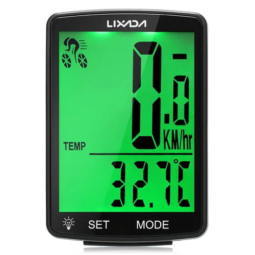 Nuevo Ordenador inalámbrico para bicicleta, pantalla LCD multifuncional, ordenador para bicicleta de montaña, velocímetro, odómetro, resistente al agua IPX6