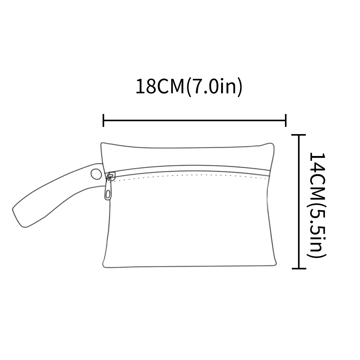 HappyFlute Mini Waterproof Menstral Pad Portable Wash Bag and Wallet