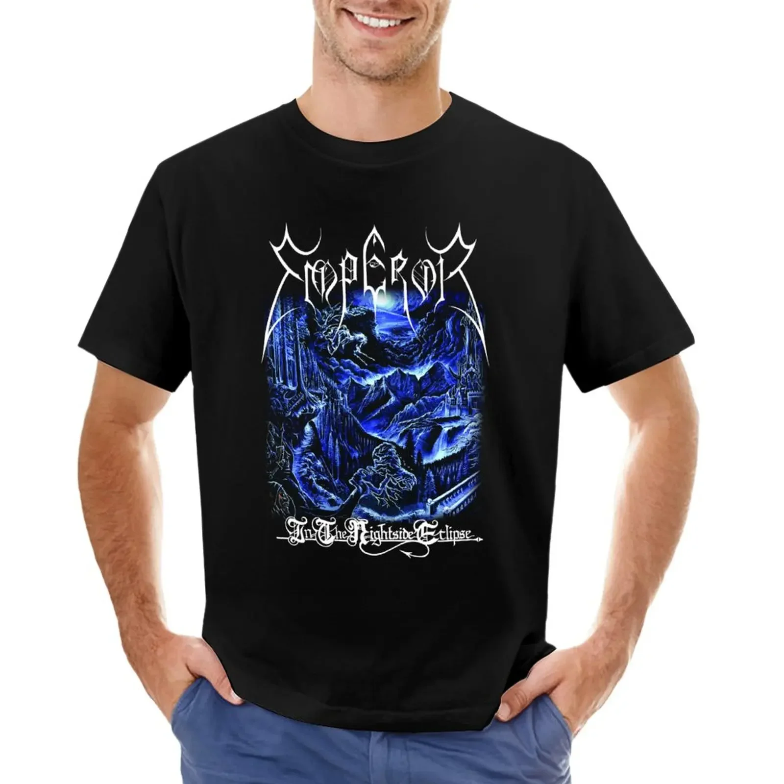 

In The Nightside Eclipse by Emperor - Classic Old School Black Metal T-Shirt heavyweight t shirts tshirts for men