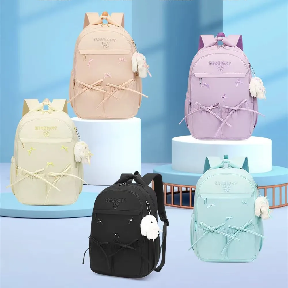 New Leisure School Bag Travel Backpack Boy Girl Middle High Student Shoulder Orthopedic Backpack Large Capacity Light Mochilas