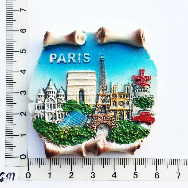 Paris Frankreich Tourist Souvenir Kühlschrankmagnete Eiffelturm Französische magnetische Aufkleber Annecy Dekoration auf dem Kühlschrank Reisegeschenke – Detail 26