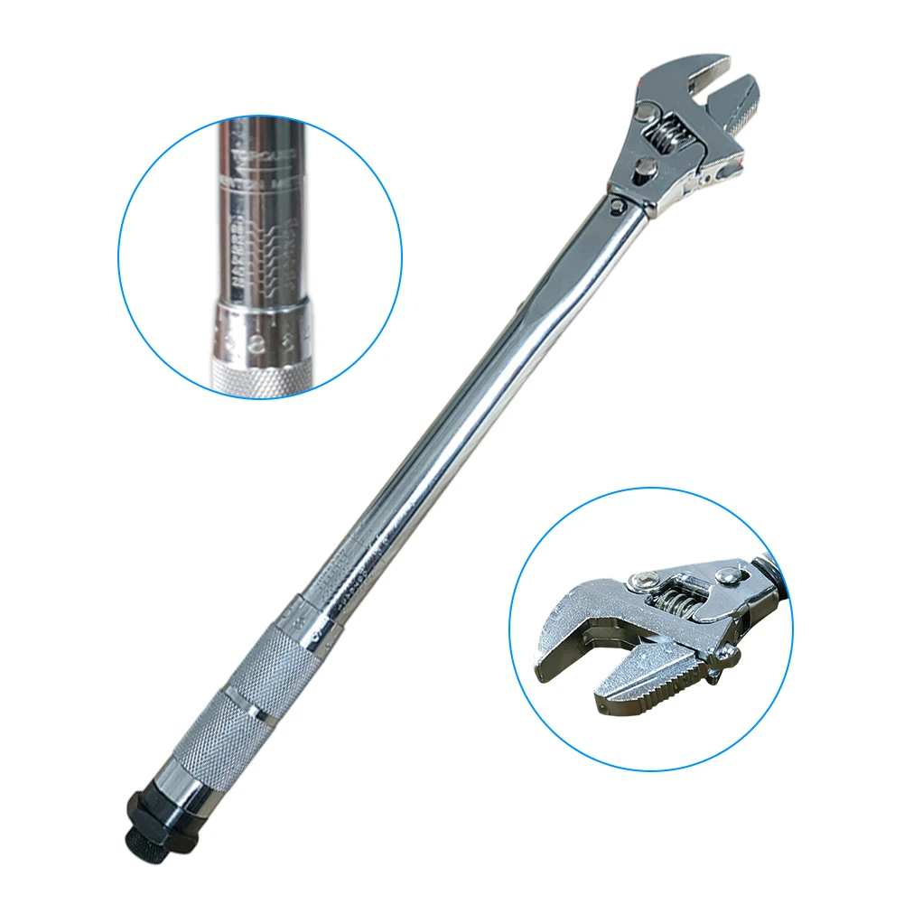 

4-in-1 Multifunctional Adjustable Torque Wrench 19-110N.m 1pc Torque Wrench For Bathroom Repairs Carpentry Work Furniture Repair