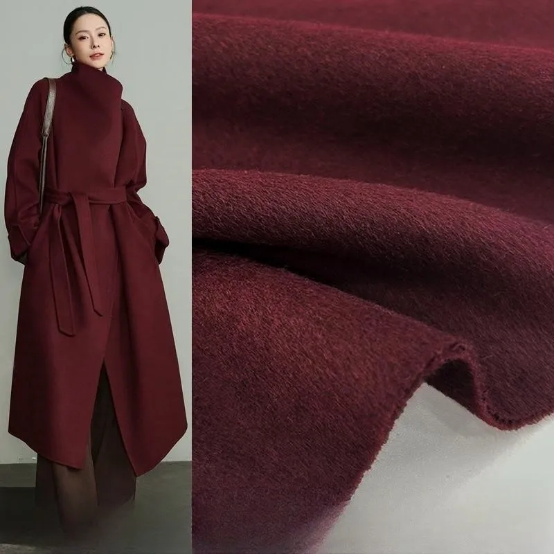 Autumn and winter heavy double sided plush coat fabric woolen cloth