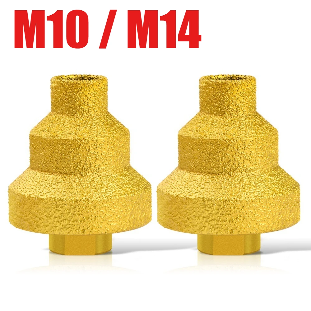 Punta da trapano a gradini diamantata brasata M10/M14 20/35/50mm, alesatore conico multistrato M10/M14 per espansione fori su piastrelle di marmo, aff