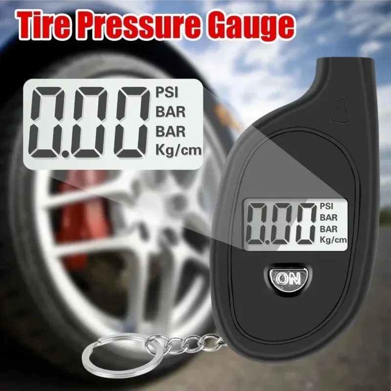 Car Tire Air Pressure Tester Meter Tire Gauge Digital LCD Display Auto Car Motorcycle Tire Safety Alarm