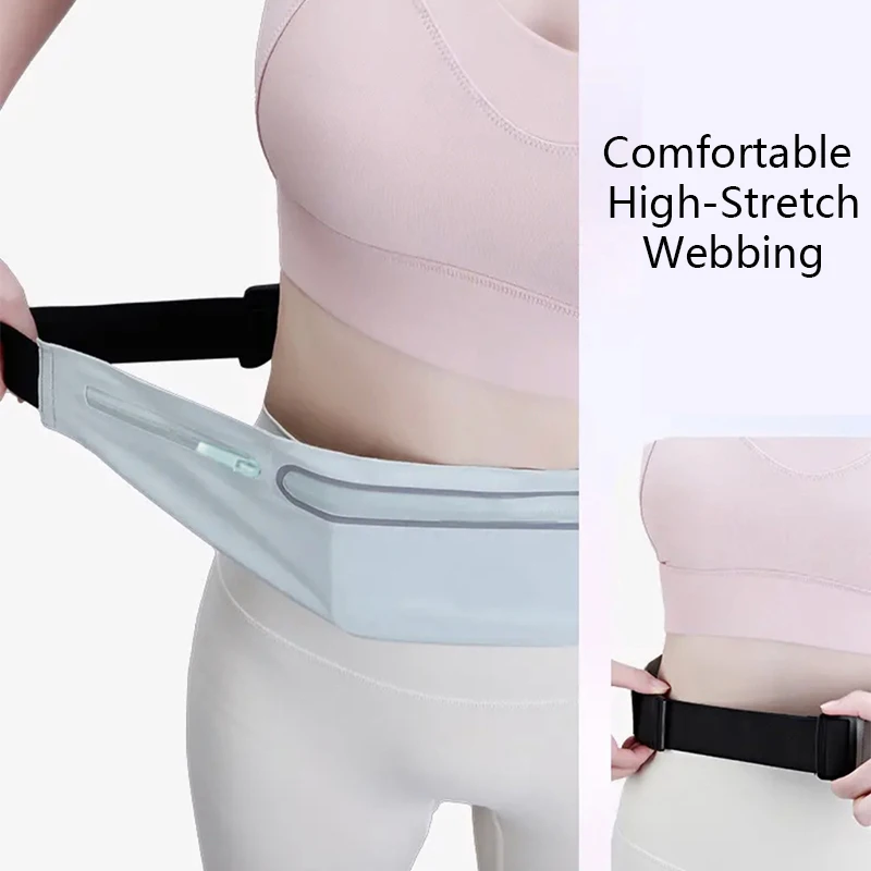 Adjustable Sports Waist Pack,Outdoor Waterproof Running Pouch for Women Men,Portable Phone Storage Pouch for Jogging Hiking