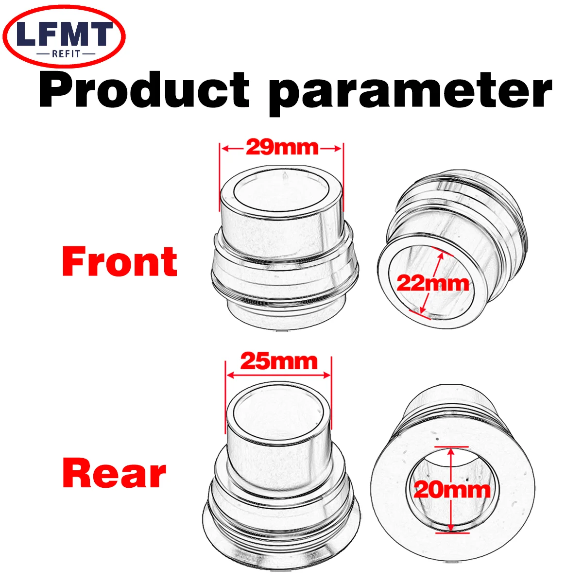 Motocross 20mm/22mm Front Rear Wheel Spacers Hub Collars For KTM XC XCF XCW XCFW SX SXF EXC EXCF TPi 125 150 250 300 350 450 500