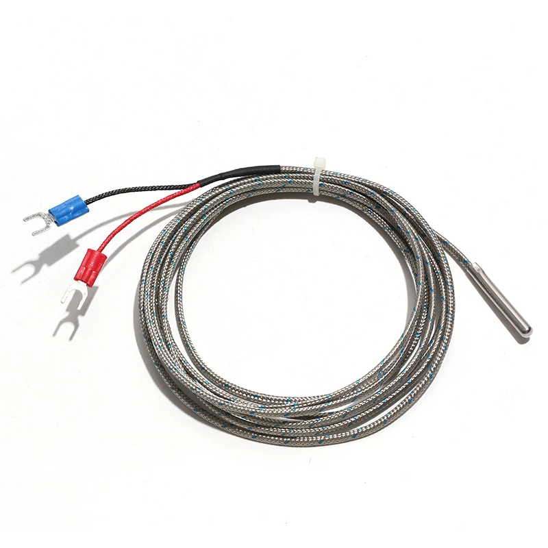 1PC WRNT-035 K/E/J-type Thermocouple High Precision Sensor Probe 0.5M 1M 2M 3M 4M Alloy Metal Shielded Wire Test Cable