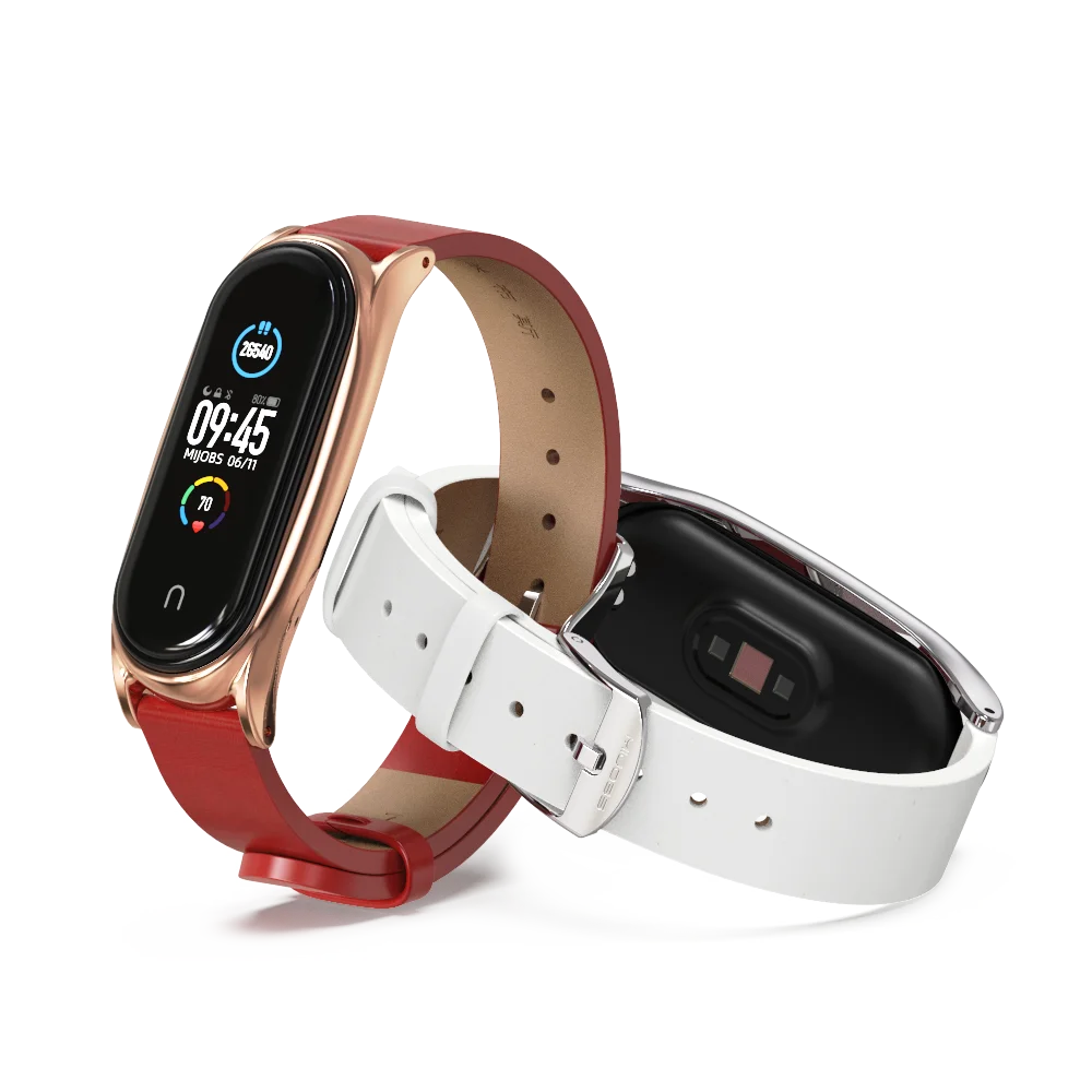 Strap for Xiaomi Mi Band 9 8 7 6 5 4 3 Bracelet for Mi Band 8 Leather Wrist Mi Band 6 Strap Wristband Pulseira Smart Accessories