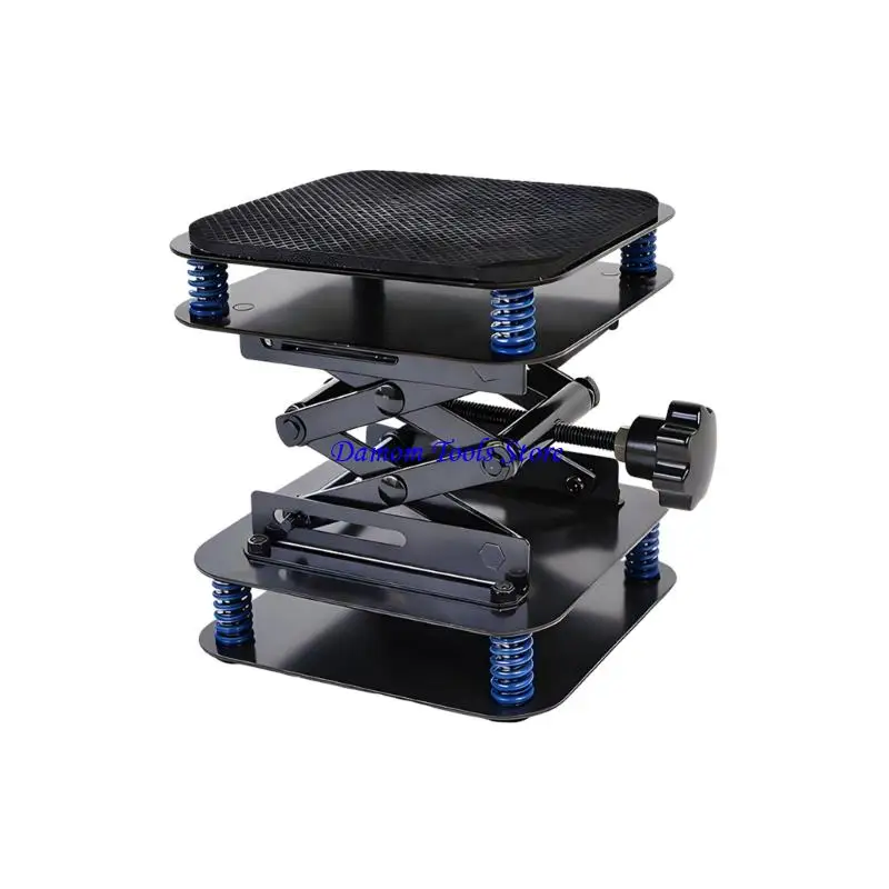 57BE Multiuse Carbon Steel Scissor Lift Stand For Science Experiments And Appliances With Smoothly Height Adjustment