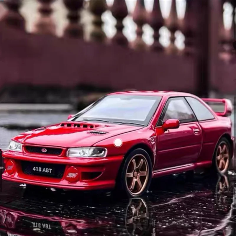 1:32 Subaru Impreza WRX STI Alloy Sports Car Model Diecasts Metal Racing Vehicles Car Model Simulation Sound Light Kids Toy Gift