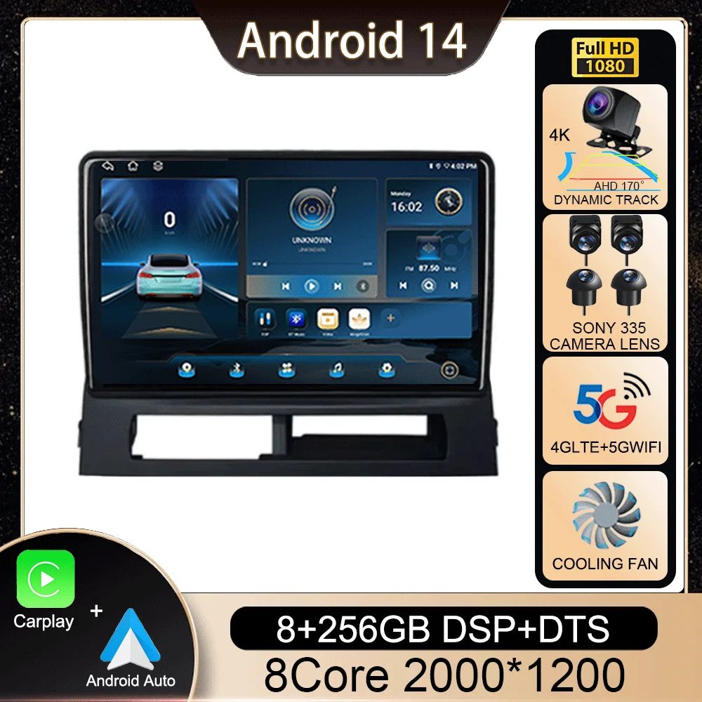 

Android 14 For Toyota Prius XW20 II 2 2003 - 2011 Autoradio Carplay Car Stereo Radio Navigation Videp Player Multimedia BT DSP