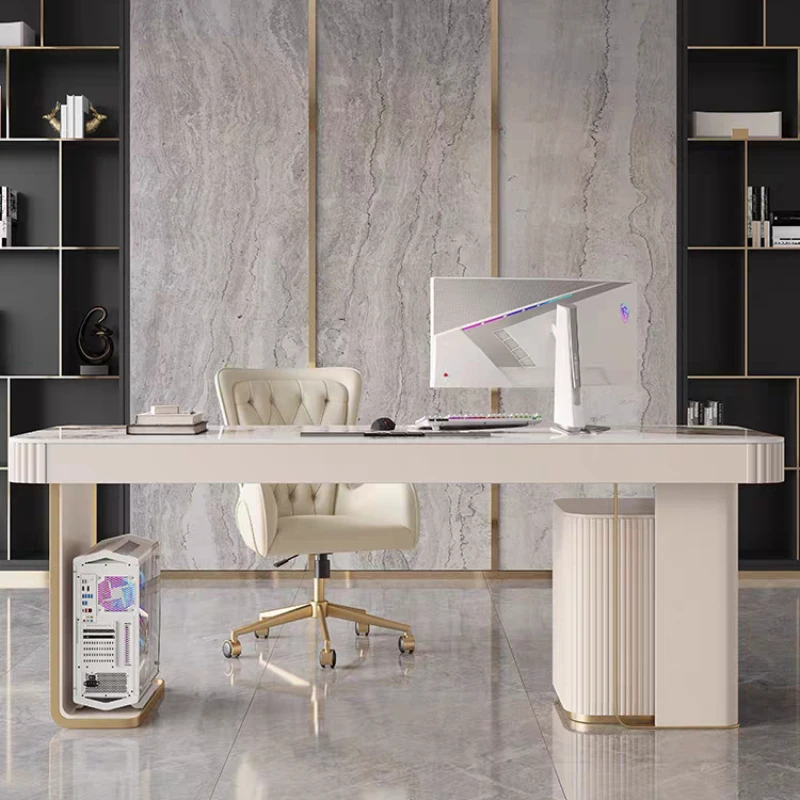 Boss Simplicity Office Desks Light Luxury Study Computer Household Office Desks Modern Design Escritorio Office Furniture QF50OD