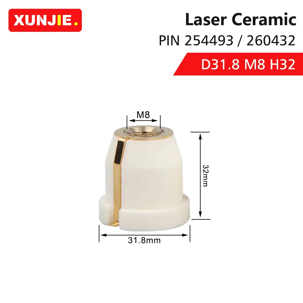 High Quality 0260432/254493 Laser Ceramic Parts For Tru Fiber Laser Cutting Machine Co2 Laser Cutting Machine