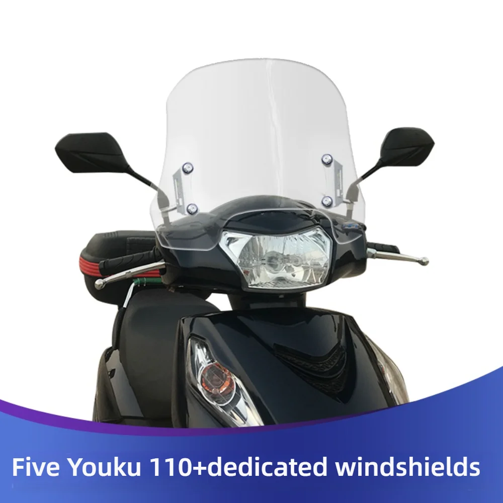 لهوندا سبيسي 110 + الزجاج الأمامي الجديد يوكو الزجاج الأمامي الزجاج الأمامي قابل للتعديل تعديل درع المطر
