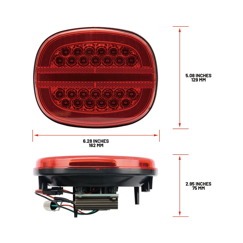 4x Red LED Taillights Assy Kit For Chevrolet Corvette C4 1991-1996 ZR-1 1990-1995 Rear Bumper Car Brake/Turn Signal/Parking Lamp