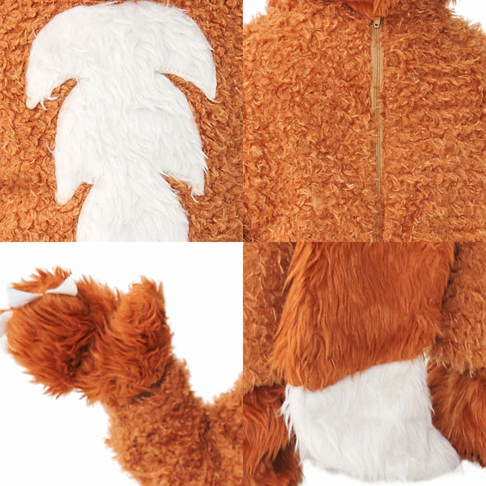 Kids Little fox Animal Cosplay Bodysuits Children's Day Stage Play Performance Fluffy Clothes Boy Girl Carnival Festival Costume