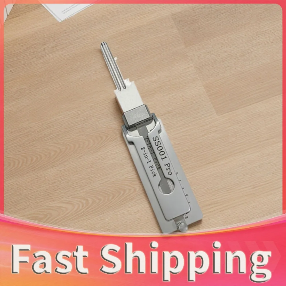 2 in 1 Stainless Steel Key Decoder Precision Hook And Pickup Hand Tool O-ring Pickup Kit Maintenance Repair Kit