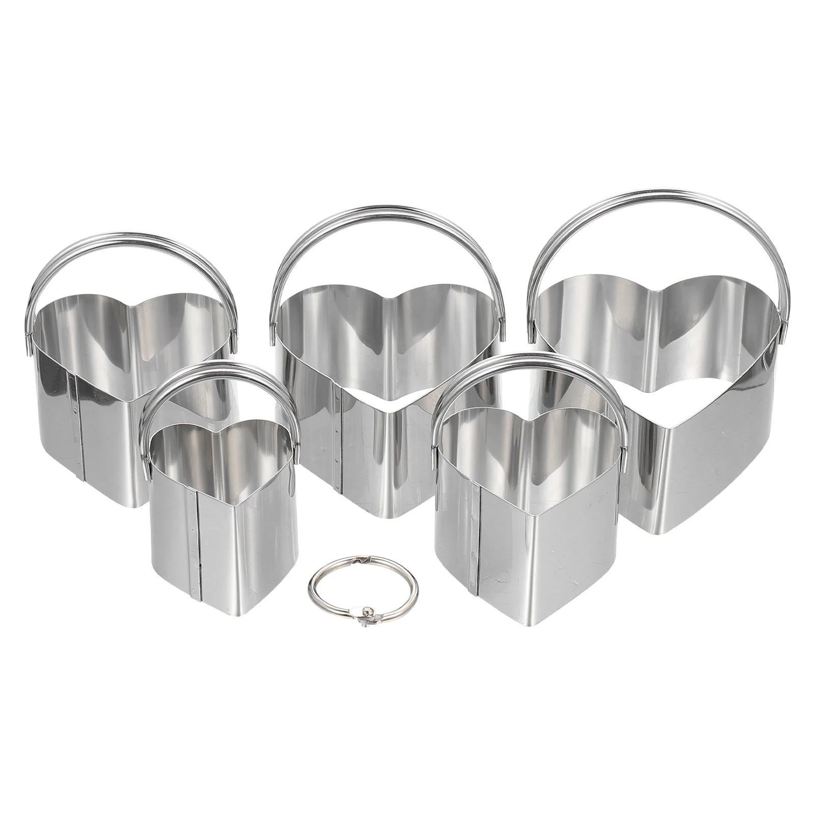 

1 set 1 Set Stainless Steel Biscuit Cutters Cookie Molds For Baking Diy Tools Non-Stick Mousse Sugar Pie Fondant Mold