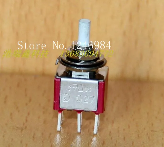 [SA]P8702 Dual 6-pin M6.35 toggle switch reset button normally open normally closed without a lock Taiwan Deli Wei Q27--50pcs/lo