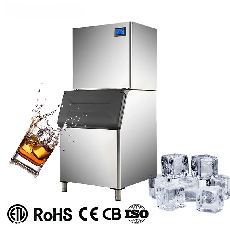 320kg Daily LZ-700 Cafeteria Ice Cube Machine Big Capacity Commercial Cube Ice Machine