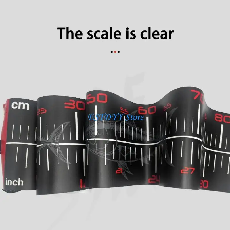 G6DE Flexible Fishing Ruler Fish Measuring Fish Length Gauge Fishing Measurement Device Foldable Fishing Measurement Tape view 4