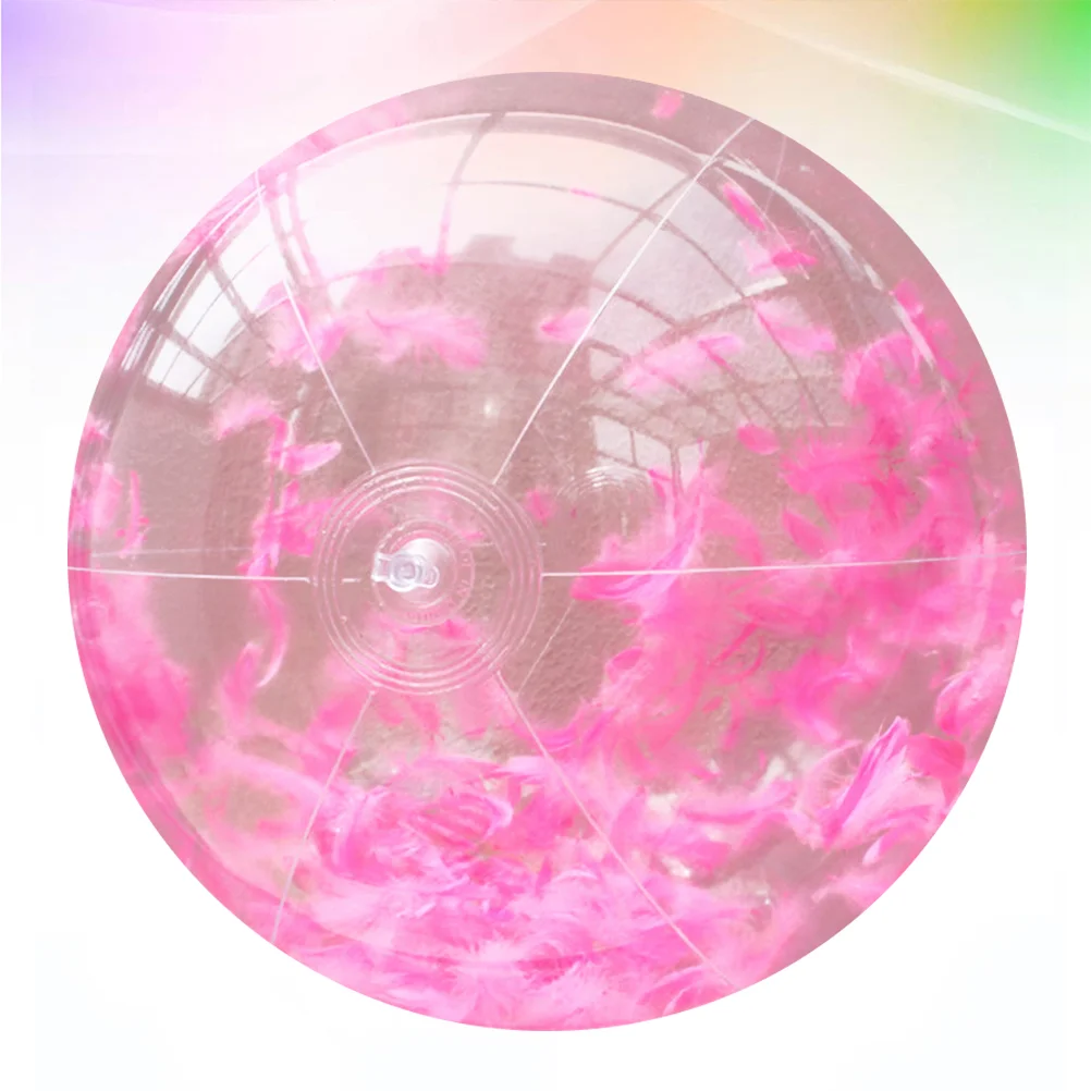 

Outdoor Playset Round Transparent Ball Inflatable Indoor Toy Beach Pink