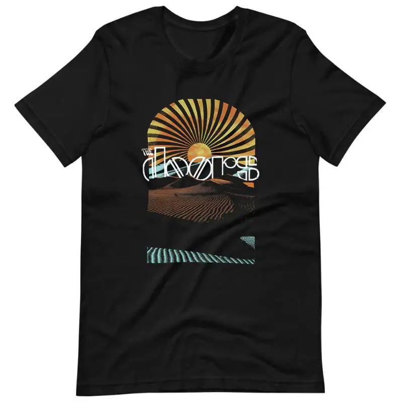 The Doors Rock Band Digital Direct Injection Short-Sleeved T-Shirt Cotton Material